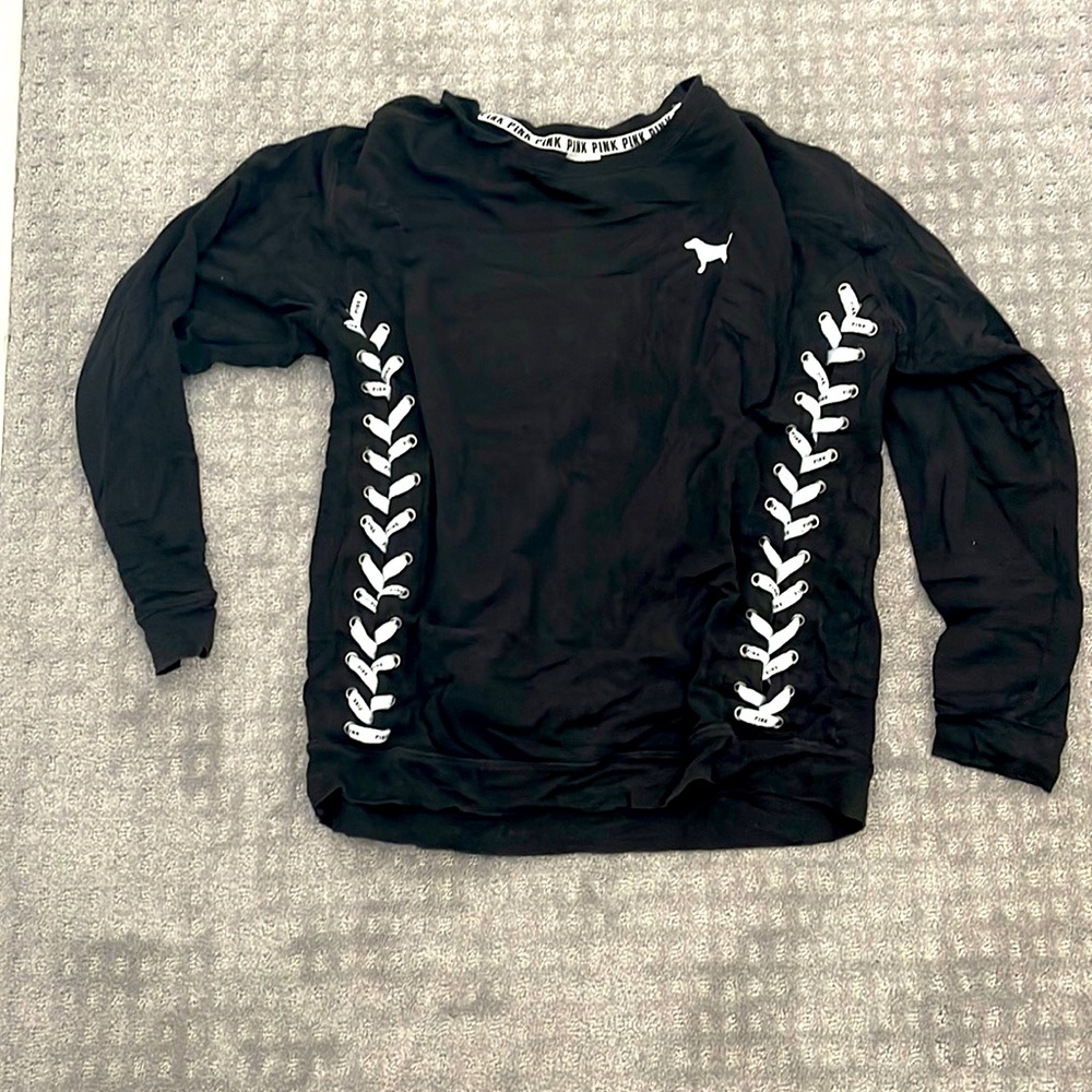 PINK Black Sweatshirt